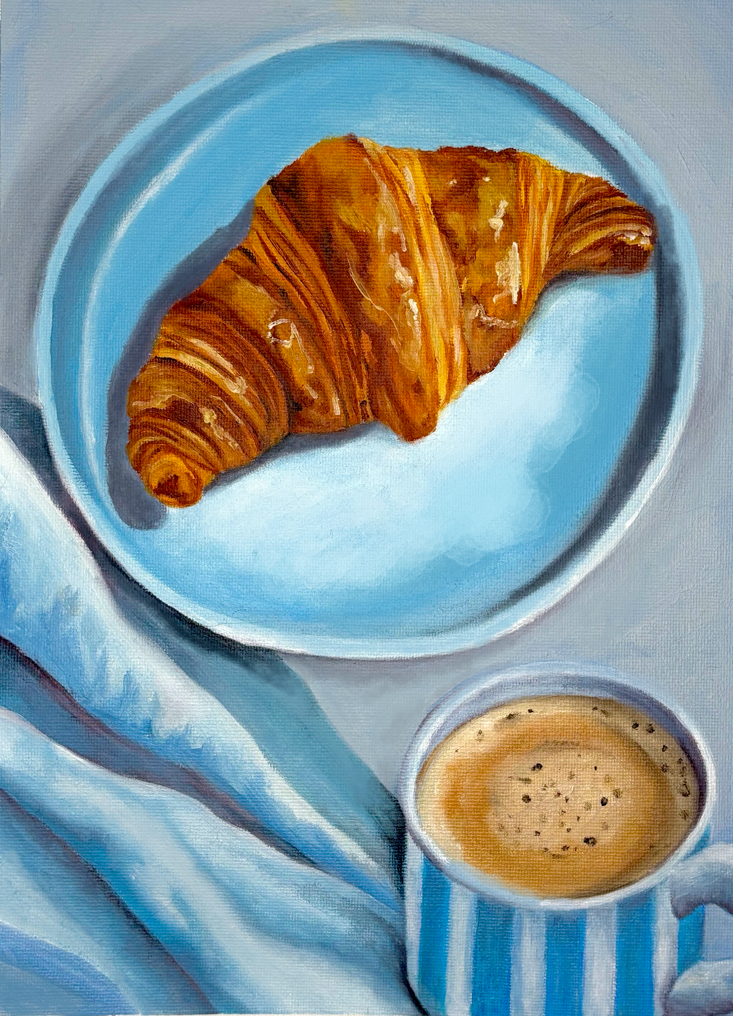 Blue Breakfast Print